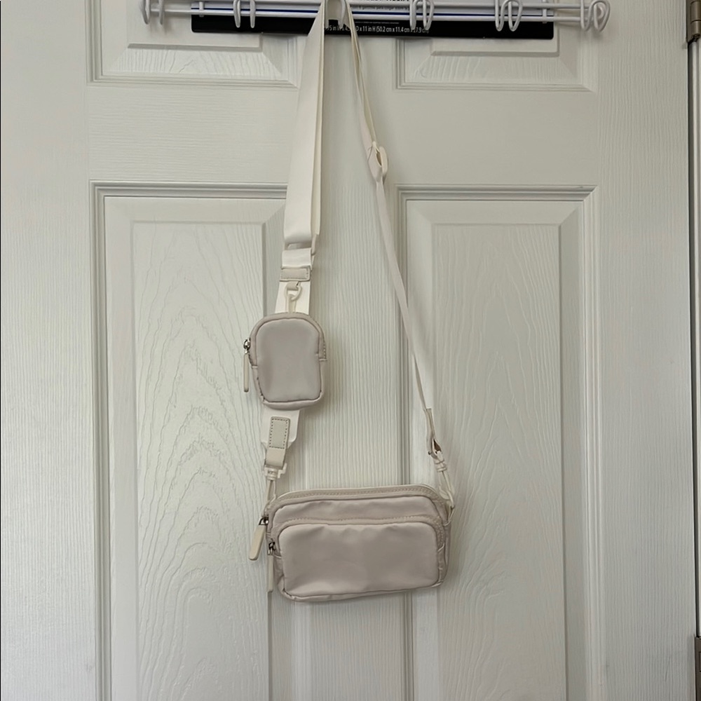 American Eagle Outfitters Cream Crossbody Bag